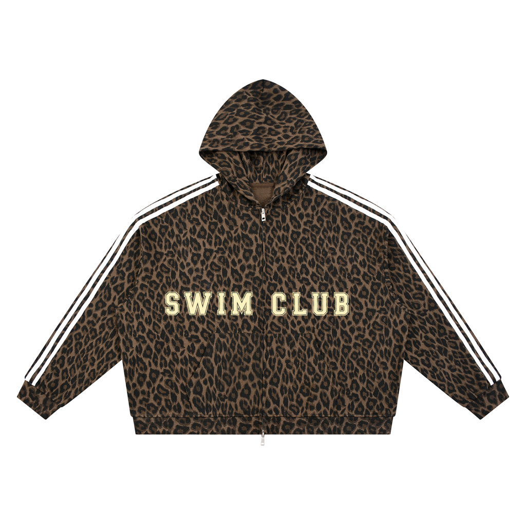 WAILEA Leopard Zip Hoodie, Alohi After Beach