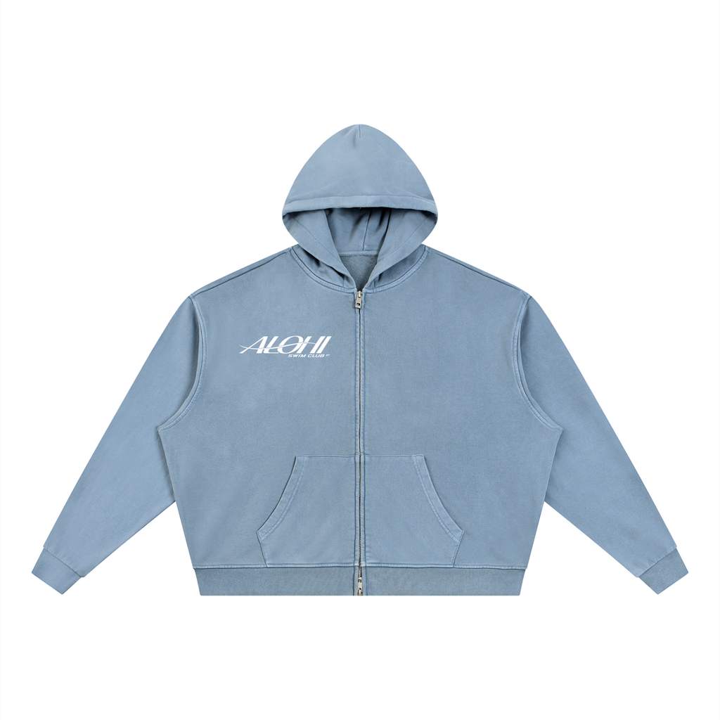 MAUI Sunwashed Zip Hoodie, Alohi After Beach