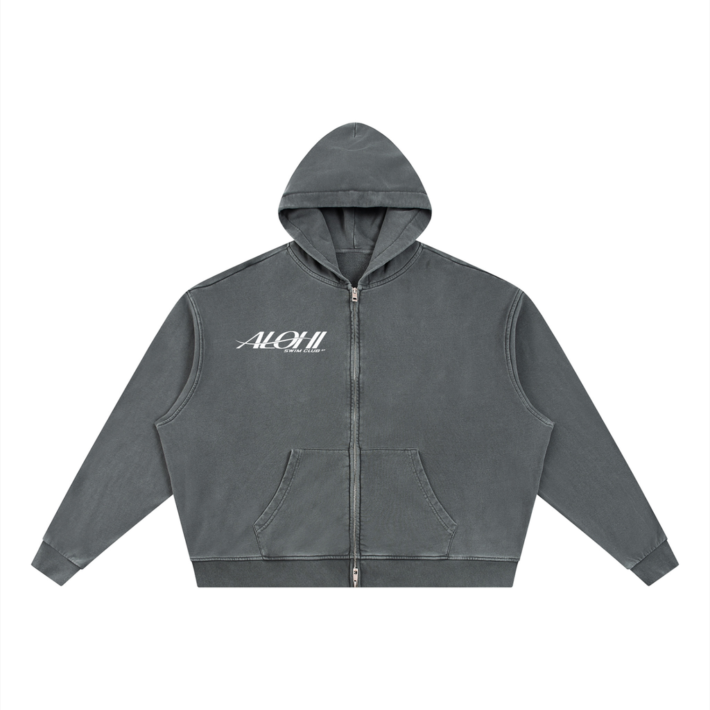MAUI Sunwashed Zip Hoodie, Alohi After Beach
