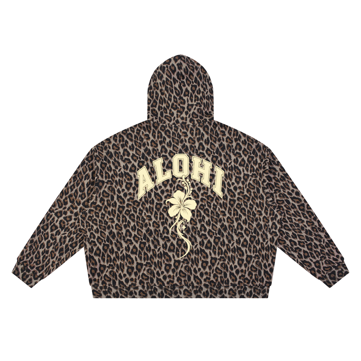 WAILEA Leopard Zip Hoodie, Alohi After Beach